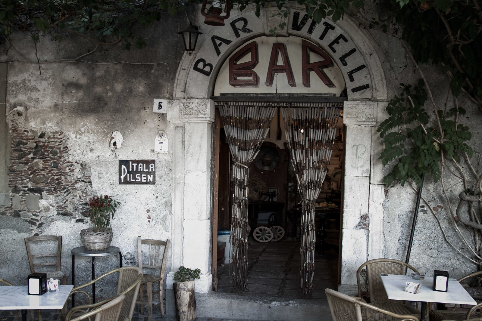 Bar Vitelli en Savoca (famoso por una escena de "El Padrino")
